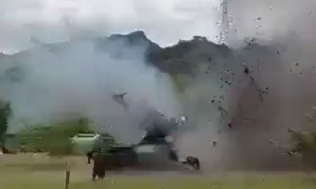 Escalofriante accidente militar dejó 5 heridos