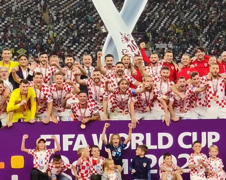 Croacia es tercera del mundial