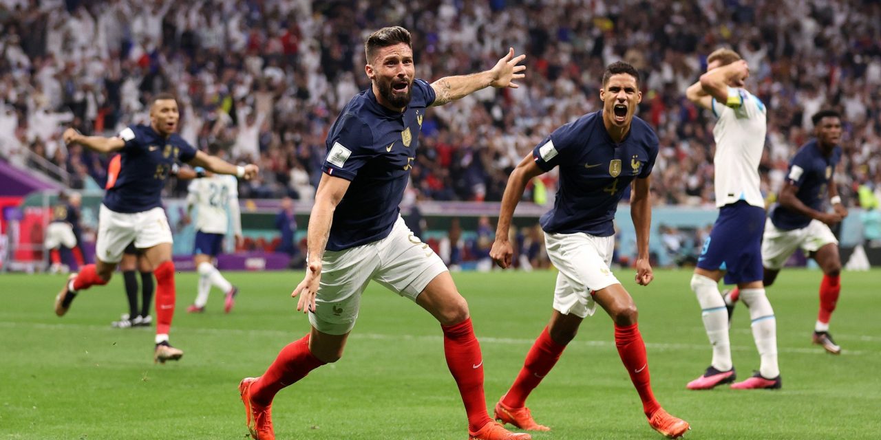 Francia clasificó a semifinales: venció 2-1 a Inglaterra