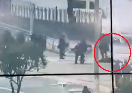 Uniformado herido durante disturbios en U. Nacional, con graves heridas