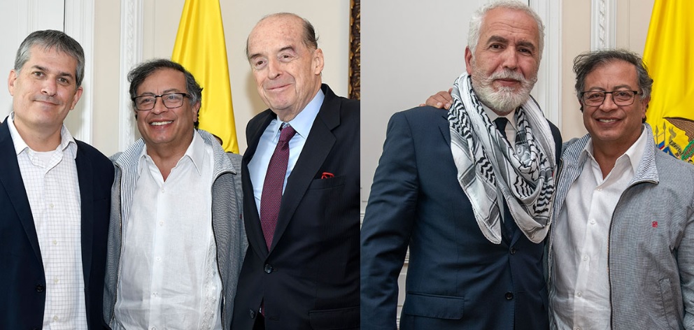 Presidente Petro se reúne con embajadores de Israel y Palestina y les expresa su solidaridad