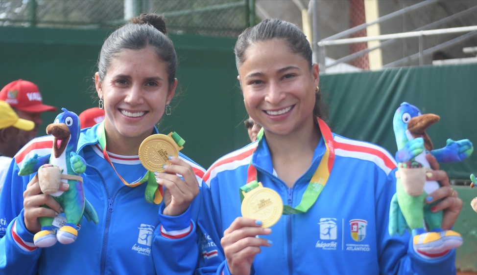 El tenis femenino le da a Atlántico su primer oro en los Juegos Nacionales 2023