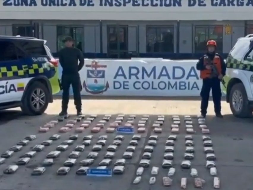 Armada y Policía decomisan cargamento de droga avaluado en 2 millones de dólares