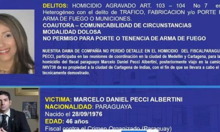 Margareth Lizeth Chacón condenada a casi 40 años por vinculación en asesinato de fiscal paraguayo