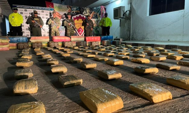 Más de una tonelada de marihuana fue hallada por la Policía en Juan de Acosta