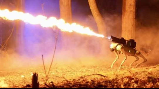 Thermonator, el perro robot lanzallamas que estará disponible por 37 millones de pesos
