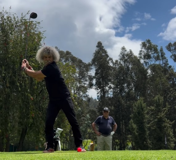 El ‘Pibe’ juega golf tras unirse al PGA Tour Américas