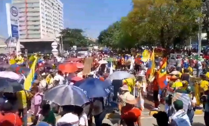 8.000 personas marcharon en Barranquilla, en el Día Internacional del Trabajo