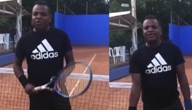 Omar Geles en su último video: una despedida activa y saludable en un torneo de tenis