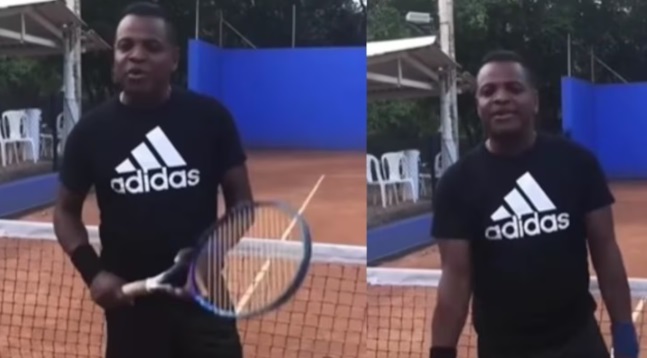 Omar Geles en su último video: una despedida activa y saludable en un torneo de tenis