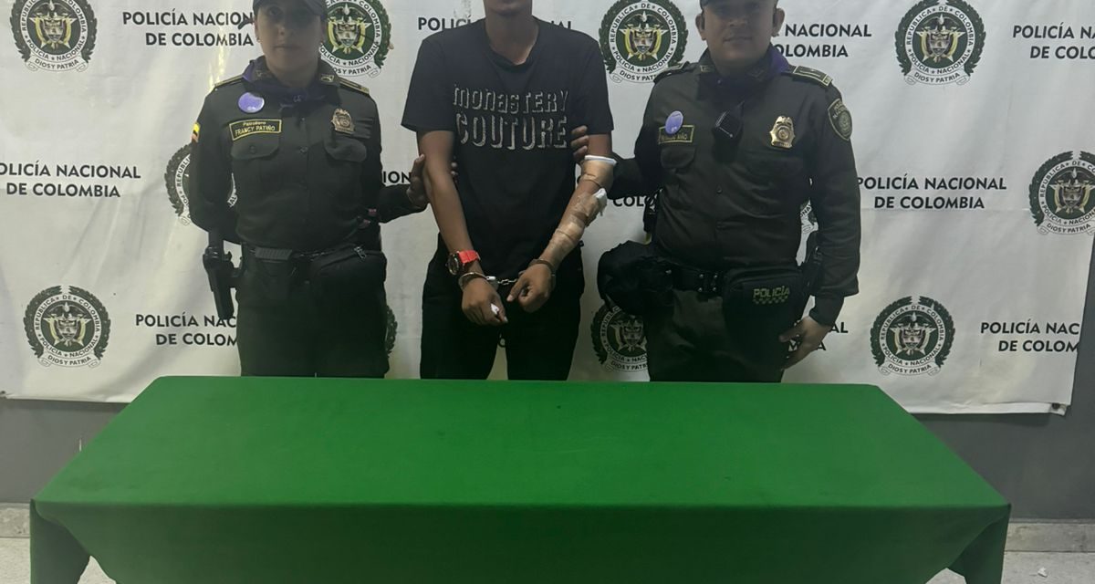 Lo capturan por pegarle a la mujer
