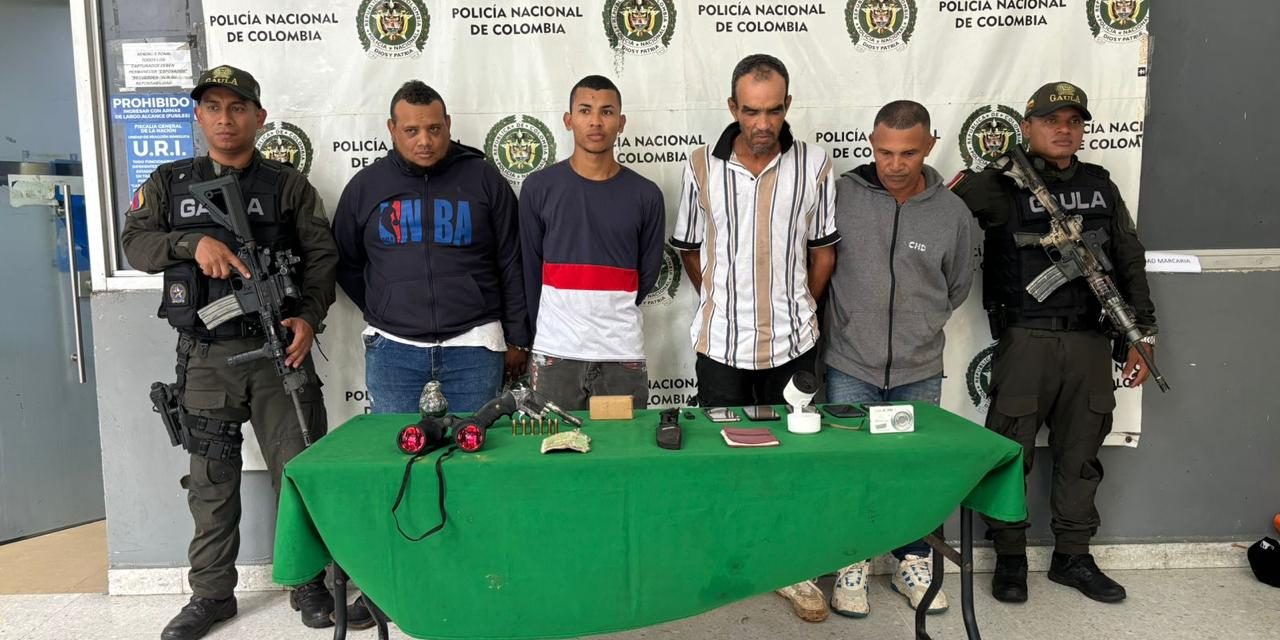 Capturados 4 integrantes del ‘Clan del Golfo’ en Atlántico