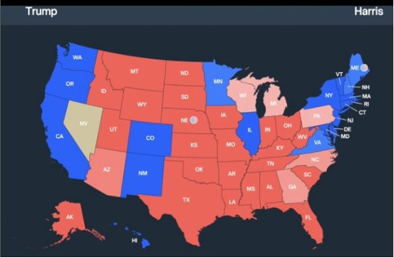 Trump y Harris se disputan estados claves en ajustada carrera presidencial