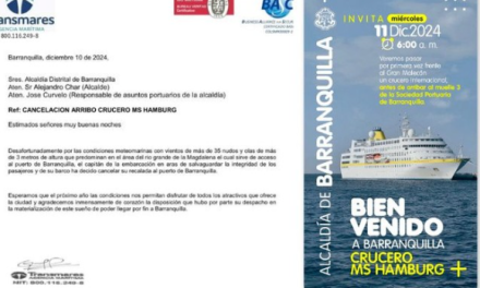 Aplazado el histórico arribo del crucero MS Hamburg a Barranquilla