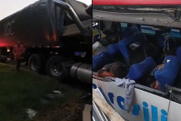 Tragedia en Magdalena: Choque entre bus y tractomula deja 3 muertos en la vía Fundación-Sevilla