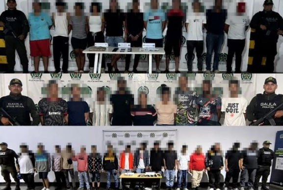 Golpe a la extorsión: Policía captura a 178 personas en Colombia