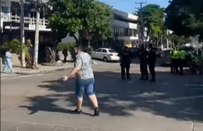 Conductores de plataforma protestan en el norte por acoso policial