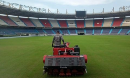Así son los trabajos de mantenimiento en el estadio Metropolitano