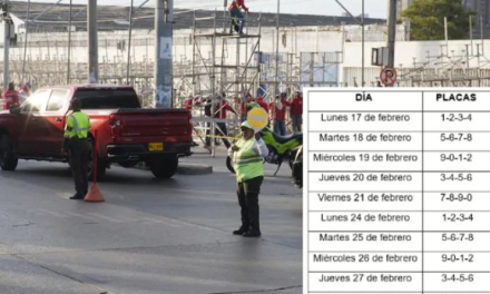 Pico y placa en la Vía 40 desde este lunes por montaje de palcos del Carnaval