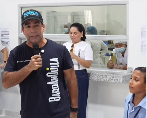 Alcalde Alejandro Char entrega cocina y comedor escolar en la IED Ciudadela Estudiantil