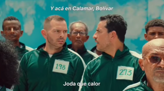 El juego del calamar se ‘costeñiza’ en Calamar, Bolívar: Netflix graba promoción en el Caribe colombiano