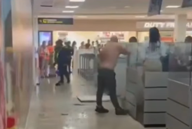 Capturan a turista estadounidense por causar destrozos en migración del aeropuerto de Cartagena