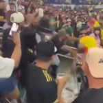 Pelea entre hinchas empaña la goleada de Colombia sobre México