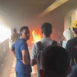 Regreso a clases en Uniatlántico termina con disturbios y quema de oficinas en la sede Norte