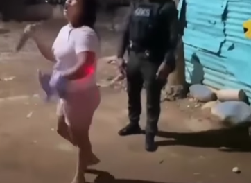 Mujer intenta apuñalar a su esposo y se enfrenta a la Policía en Tucurinca