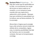 «Soy capaz de la seducción y la poesía»: Presidente Petro