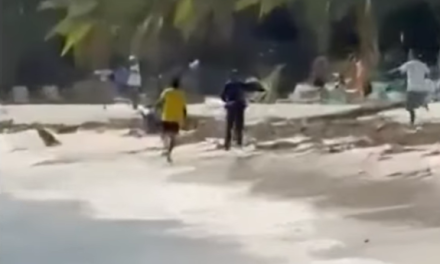 Intentan desarmar a un policía en playas de San Andrés, resulta herido