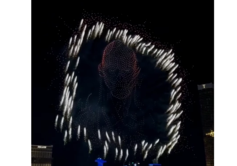 Espectáculo de drones de Stranger Things ilumina el cielo de Las Vegas
