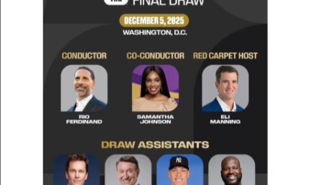 La FIFA anuncia elenco estelar para el sorteo final del Mundial 2026 en Washington D. C.