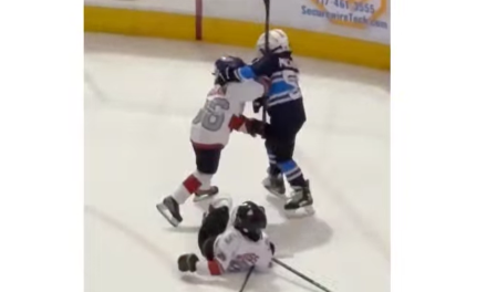 Caos en el hielo durante un intermedio de los Hershey Bears: pelea juvenil roba protagonismo al partido