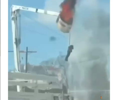  Impactante rescate de trabajador eléctrico tras incendio de camión en Baton Rouge