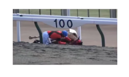 El gesto de un jinete que conmovió en plena caída durante una carrera