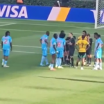 Árbitro del Junior vs Palmeiras se lesionó en repechaje mundialista y sale llorando del campo