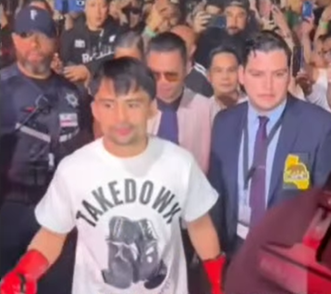 Pacquiao aconseja a su hijo… y llega el nocaut