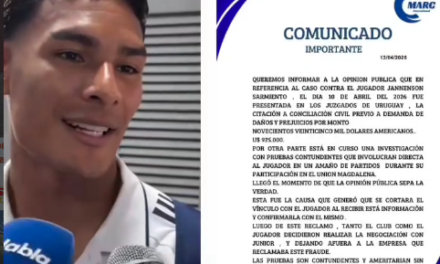 Polémica en Junior por investigación a Jannenson Sarmiento