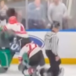 Peleas y emoción en el clásico solidario entre policías y bomberos de Nueva York