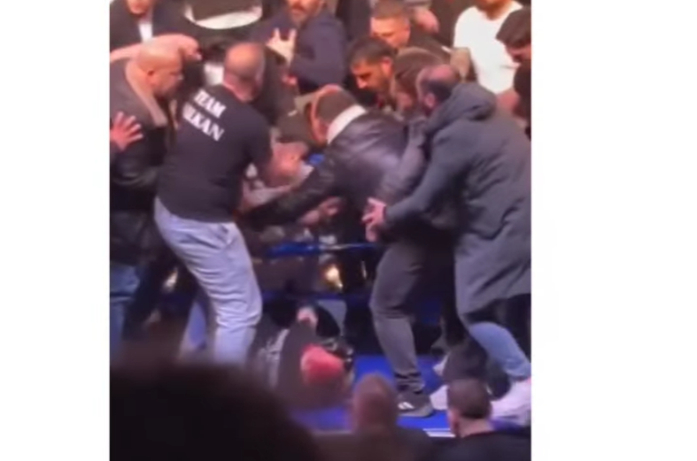CAOS EN TURQUÍA: PELEA DE BOXEO TERMINA EN BATALLA CAMPAL