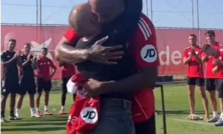 EL GESTO DEL SEVILLA QUE LO DICE TODO CON LA ESPOSA DE MARCAO
