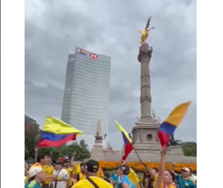 El Ángel se tiñó de amarillo: colombianos armaron el banderazo antes del duelo con Uzbekistán