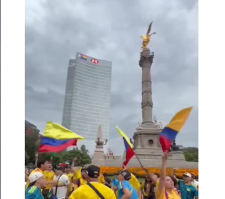 El Ángel se tiñó de amarillo: colombianos armaron el banderazo antes del duelo con Uzbekistán