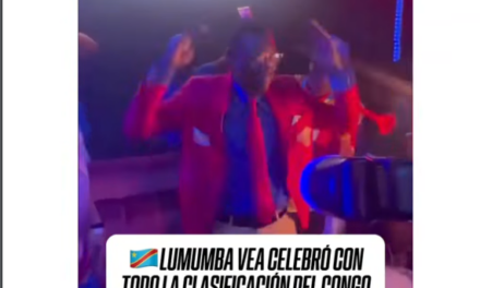  ¡Lumumba dejó el modo estatua para celebrar la clasificación de El Congo!