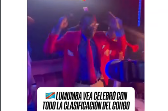  ¡Lumumba dejó el modo estatua para celebrar la clasificación de El Congo!