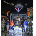 Bus que transportaría al São Paulo fue detenido con 86,5 kilos de marihuana