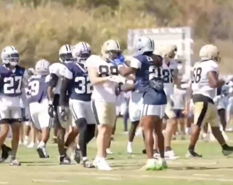 Se salió de control: peleas y un “suplex” en la práctica entre Cowboys y Saints