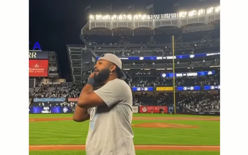 “DAAAA YANKEES, LOSEEEE”: Caminero enrrostra la victoria de Tampa a los hinchas de NY
