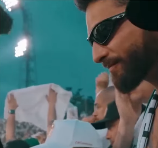 Maluma alentó a Atlético Nacional desde la tribuna popular